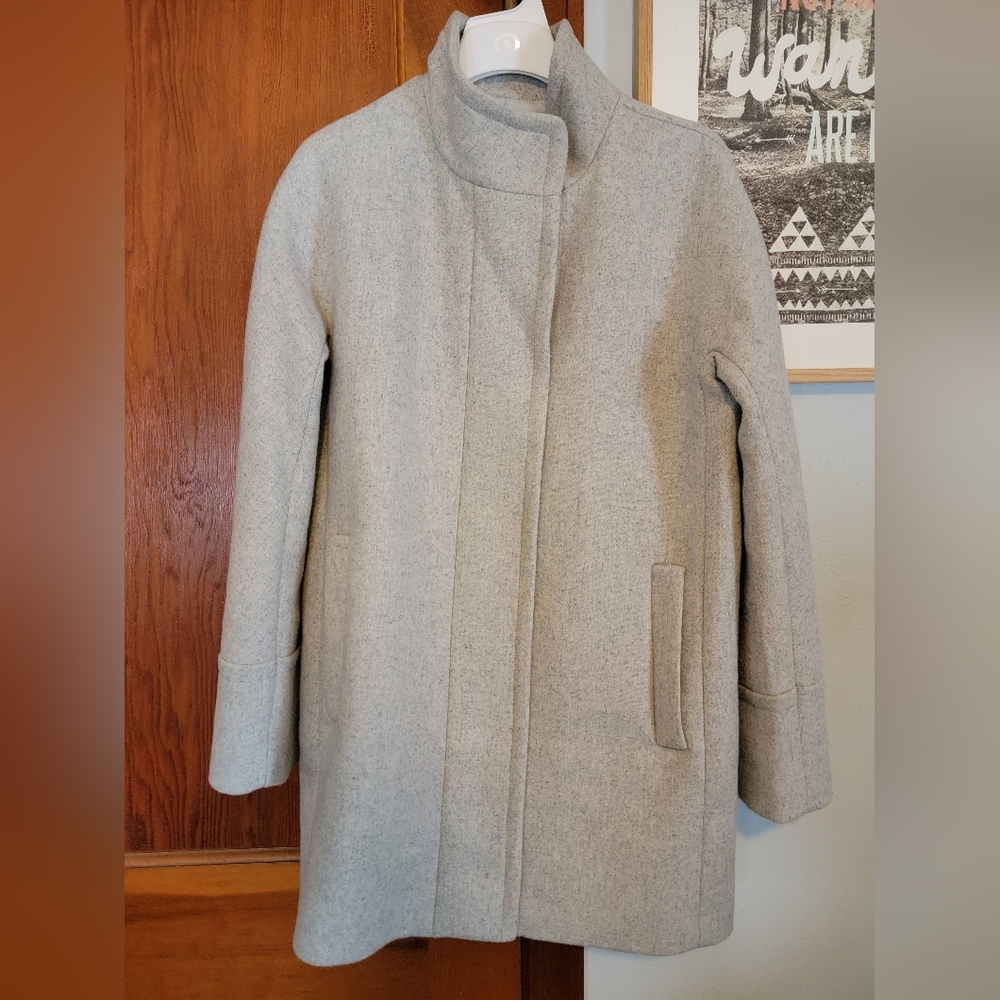 Women's J.Crew Grey Coat